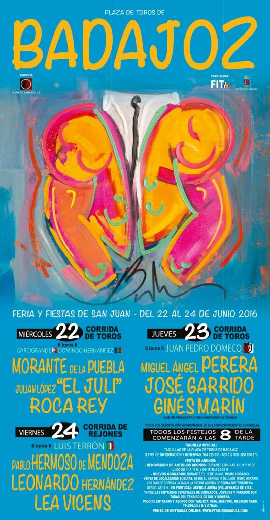 Badajoz Bullfighting Posters 2016