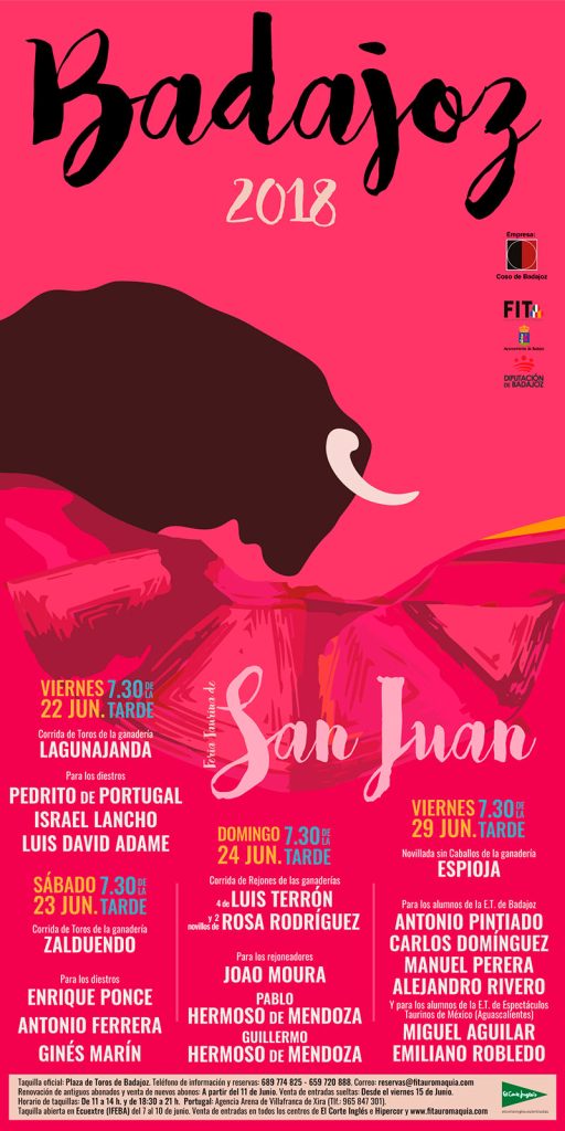 Badajoz Bullfighting Posters 2018