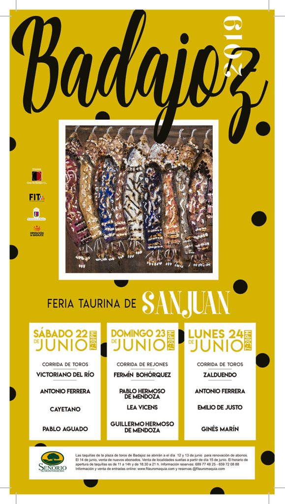 Badajoz bullfighting posters 2019