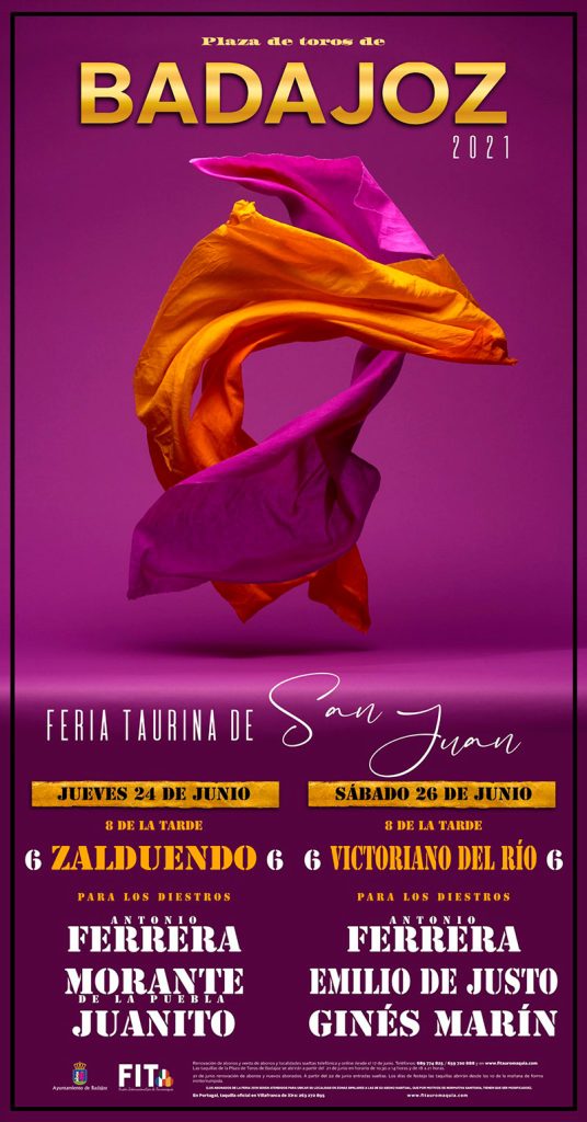 Badajoz bullfighting posters 2021