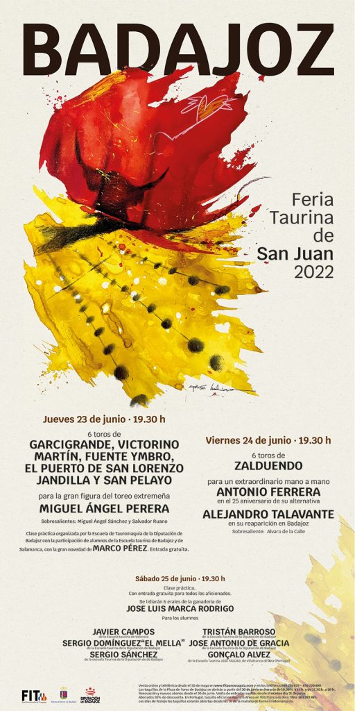 Badajoz bullfighting posters 2022