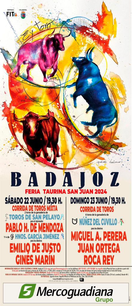 Badajoz Bullfighting Posters 2024