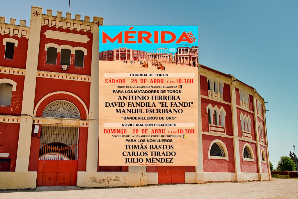 Cartel banderilleros en Mérida