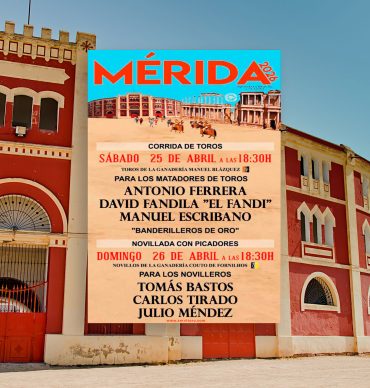 Cartel banderilleros en Mérida