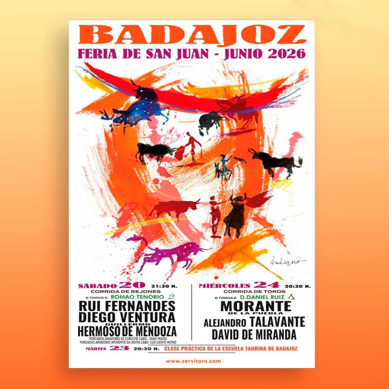 Carteles toros Badajoz 2026